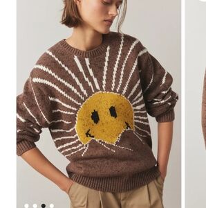 Market  X Smiley Sunrise Crew Neck Sweater